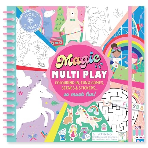 Floss and Rock Magic Multiplay, Rainbow Fairy, 10-inches Length, Educational Activities for Kids