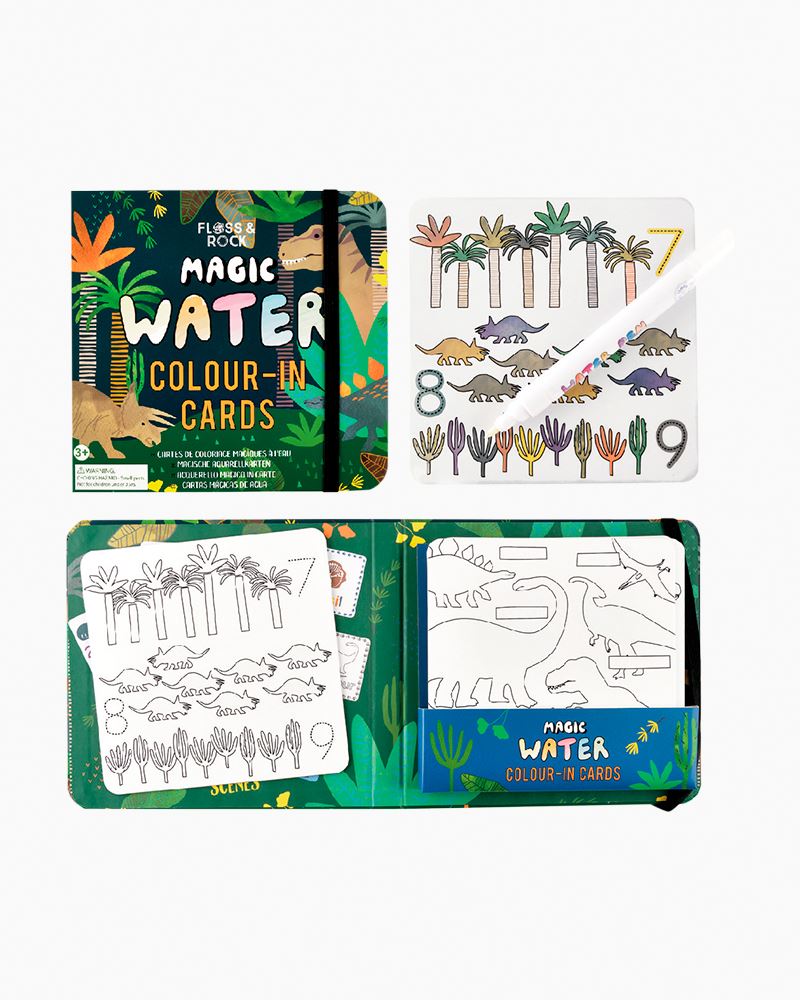 Magic Colour-in Activity Card Set - Dinosaur