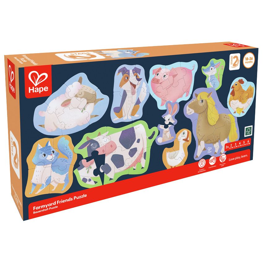 Puzzle Granja de 2 a 6 Piezas