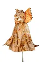 Dilophosaurus Dragon Costume Cape for Kids - Carnival & Festive Use - Sz 4–7 Yrs