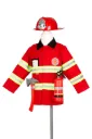 Fireman Costume Set for Children – Includes Accessories for Role-Play & Entertainment-sz 4-7 Yrs