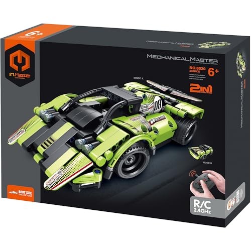 IM.Master STEM Academy: Mechanical Master - R/C 2-in-1: Sports Car - Green 335pcs - Building Blocks Model Vehicle, Remote Control, 2 Configurations