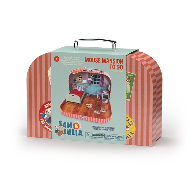 The Mouse Mansion to Go Kid's Room - Arts & Crafts for Ages 4 to 10 - Fat Brain Toys