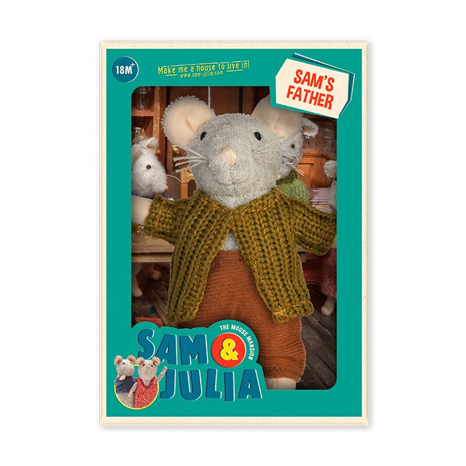 The Mouse Mansion Plush Sam's Father - Dolls & Dollhouses for Ages 2 to 6 - Fat Brain Toys