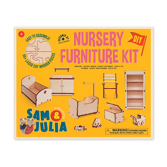 The Mouse Mansion Furniture - Nursery - Arts & Crafts for Ages 6 to 9 - Fat Brain Toys