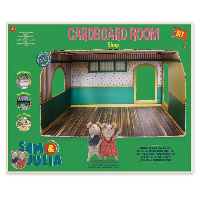 The Mouse Mansion Cardboard Room - Shop - Arts & Crafts for Ages 3 to 8 - Fat Brain Toys