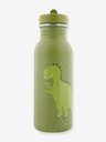 Drinking Bottle - Mr. Dino - 500ml Stainless Steel Water Bottle for Kids - Green - Leakproof - Eco-Friendly and BPA-Free