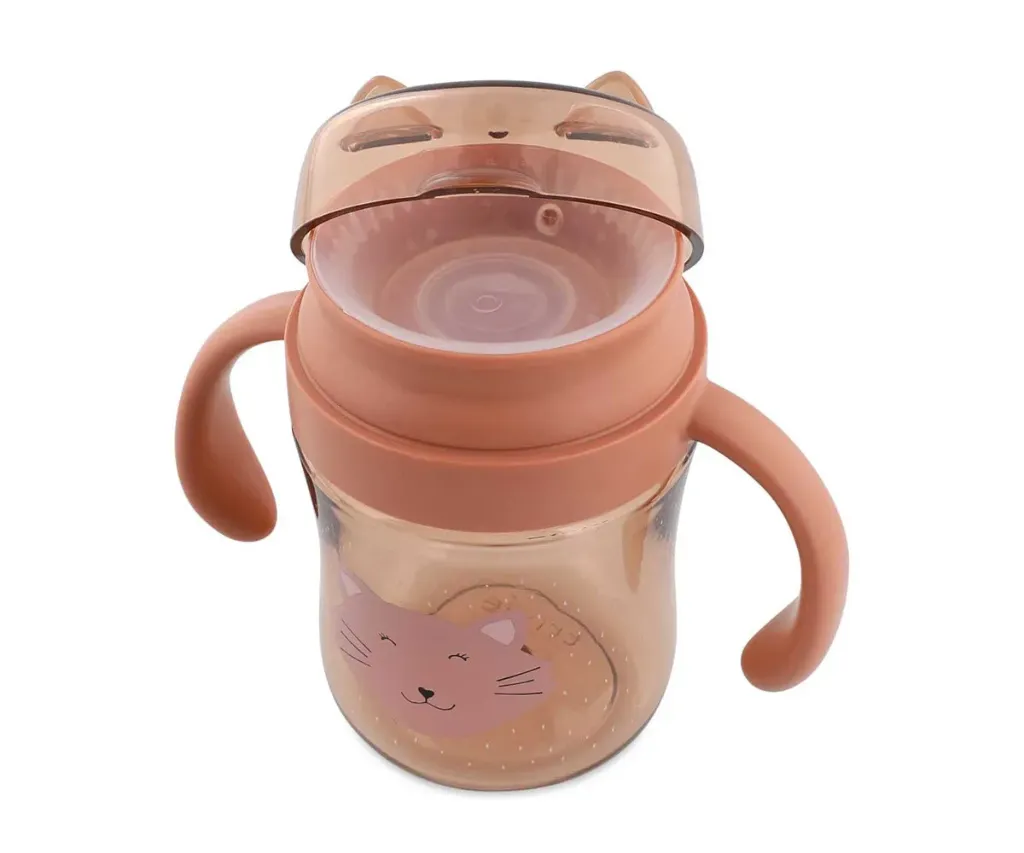 360º Spill-Proof Cup with Handles Mrs. Cat