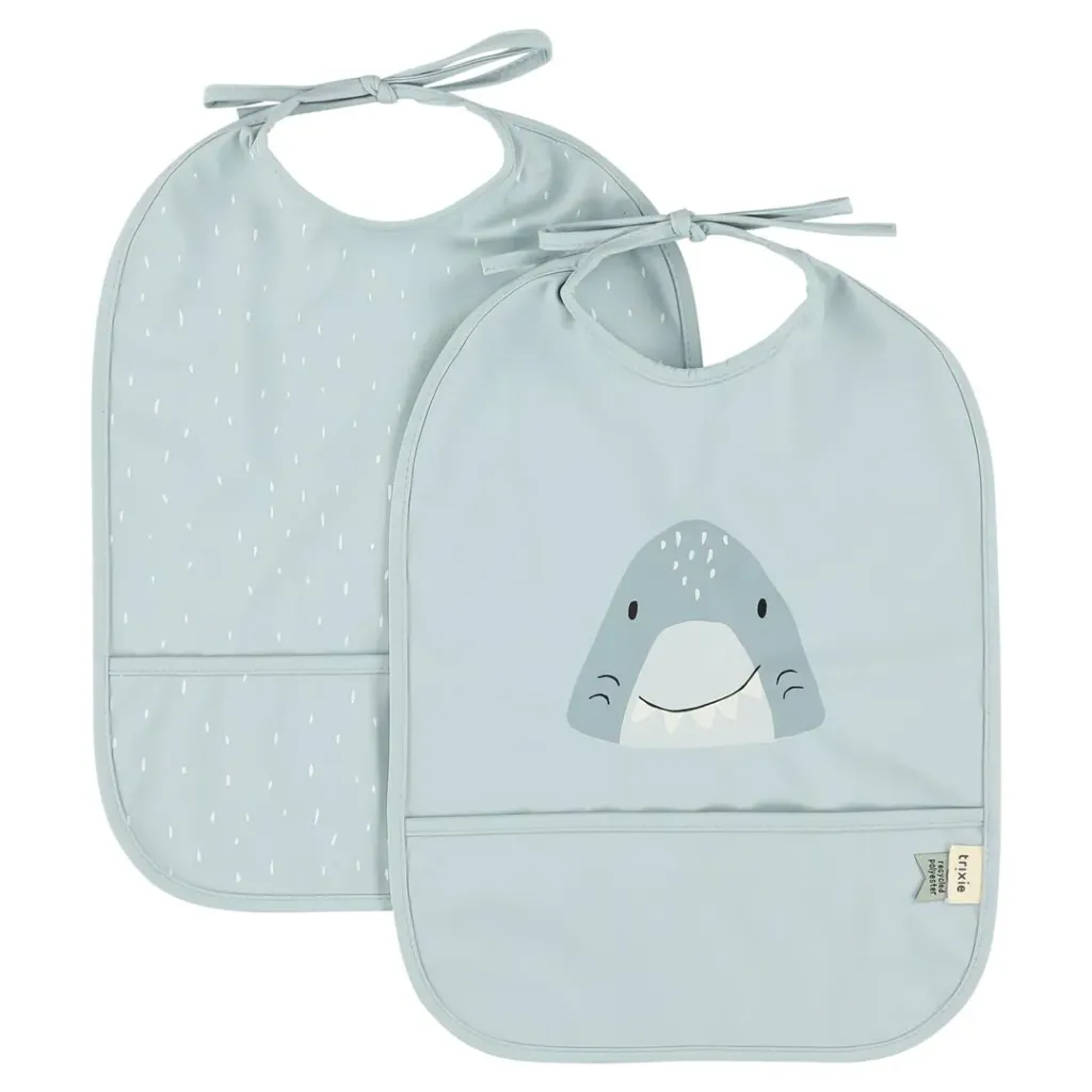 2 Baberos Impermeables Mr. Shark