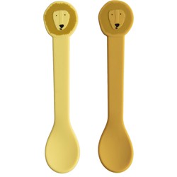 Trixie Mr Lion Silicone Spoon 2 Pack Yellow