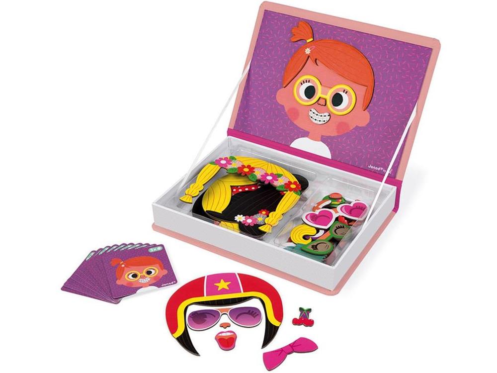 Janod - Magnetibook - Crazy Face Girl