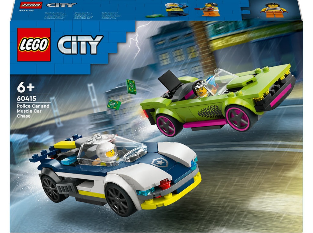 Police Car and Muscle Car Chase