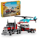 Flatbed Truck with Helicopter
