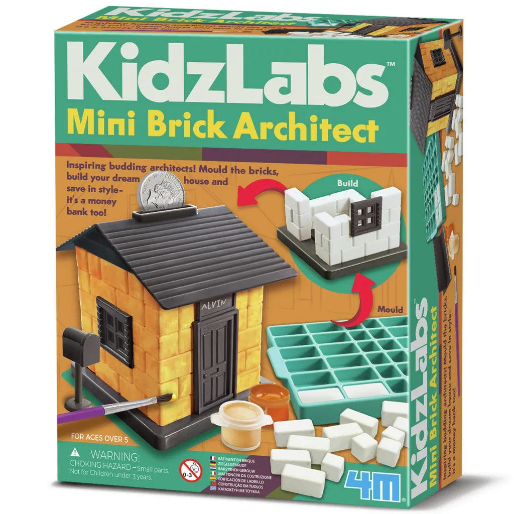 Направи сам Къща касичка - 4M - От серията Kidz Labs