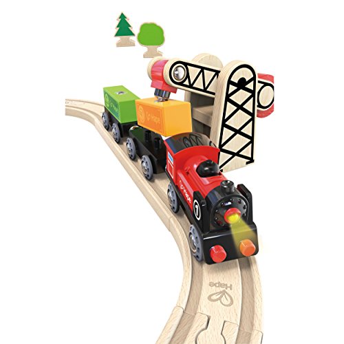 Hape Rolling-Stock Wooden Train Set  Battery Operated