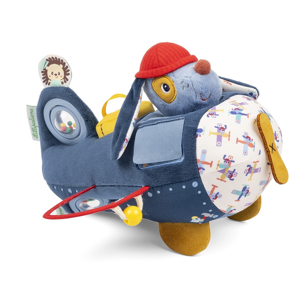 Lilliputiens - Baby-Flugzeug-Aktivitätsspielzeug - Jules Der Hund