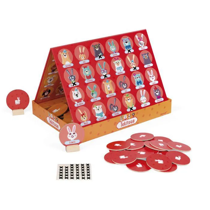 Janod • Tekitoua Board Game • Guessing Game with Animals for Family and Kids Ages 5 and up