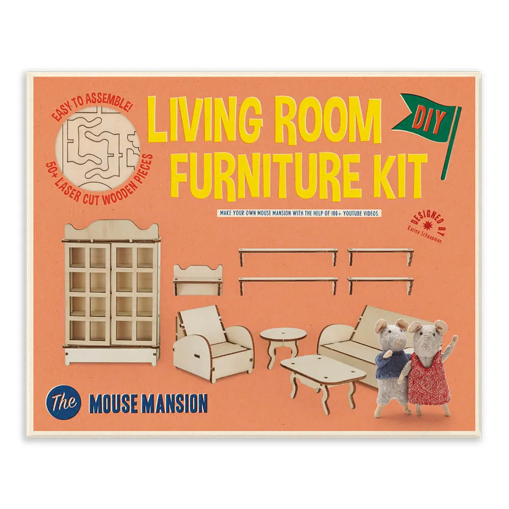 Sam & Julia Living Room Wooden Furniture Kit Kids/Children DIY Play Toy 6y+