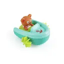 Hape Pull-Back Boat with Teddy Bear Figure Bath Toy, Multi