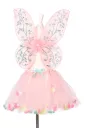 Elody Fairy Costume – Skirt and Wings Set (pink) - Role-Play for Children - Sz 3-5 Yrs