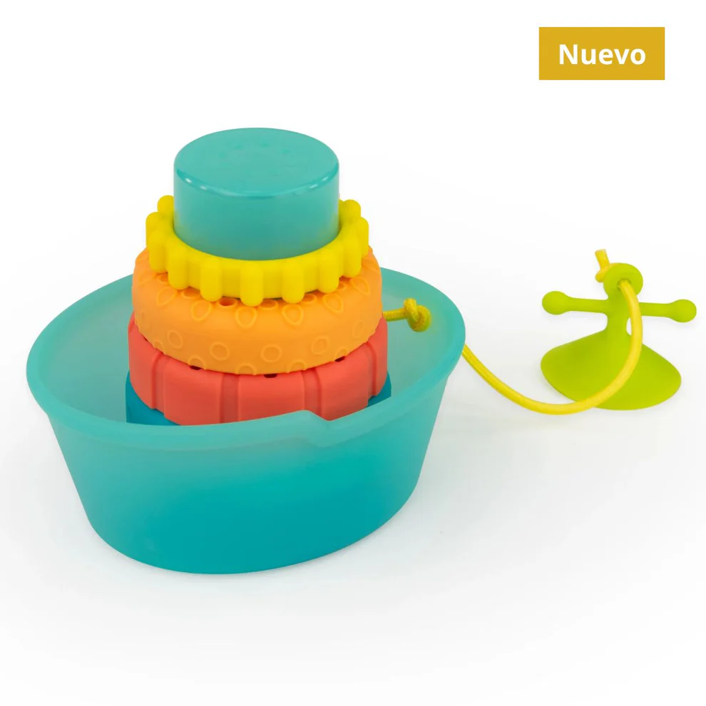 Sassy Baby Stacking Ship Tub Kids/Children Bath Fun Play Educational Toy 6m+