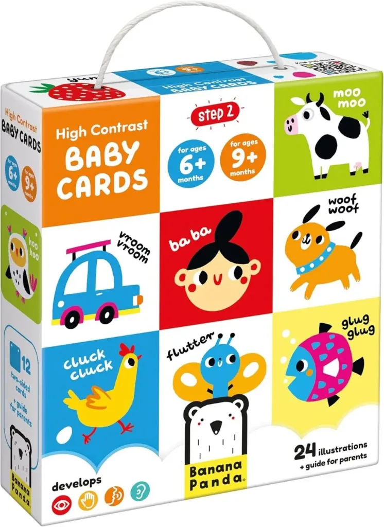 Tarjetas De Alto Contraste Step 2 Banana Panda [New]
