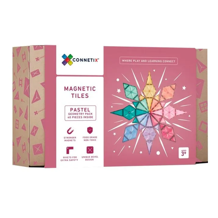 CONNETIX Pastel Geometry 40 Piezas
