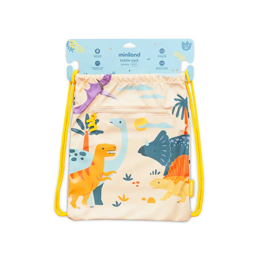 Miniland, Borsa Scuola Materna, Kiddie Sack Jurassic