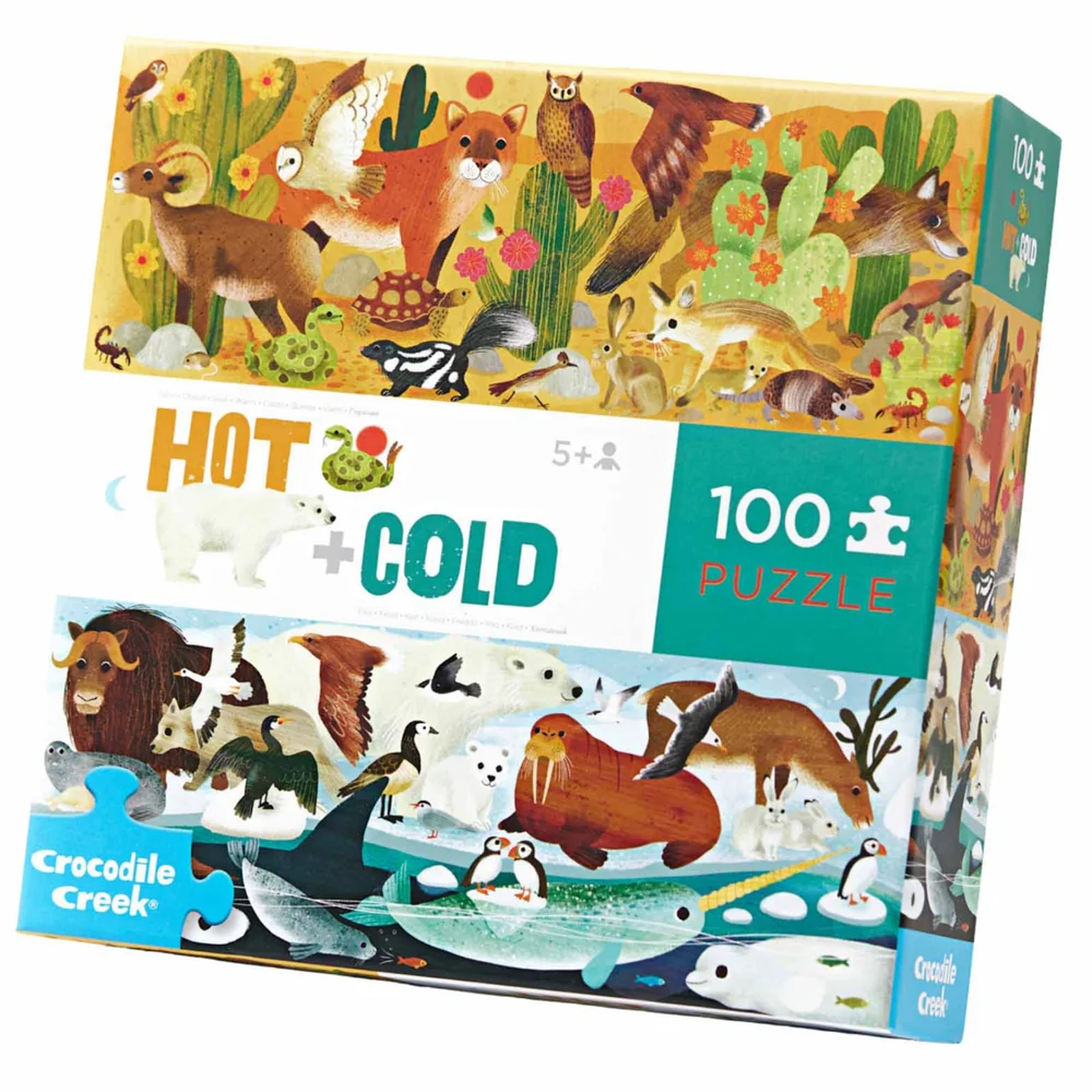 Puzzle 100 piezas opuestos calor y frío