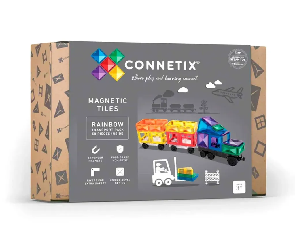 Connetix Transporte Rainbow 50 Piezas