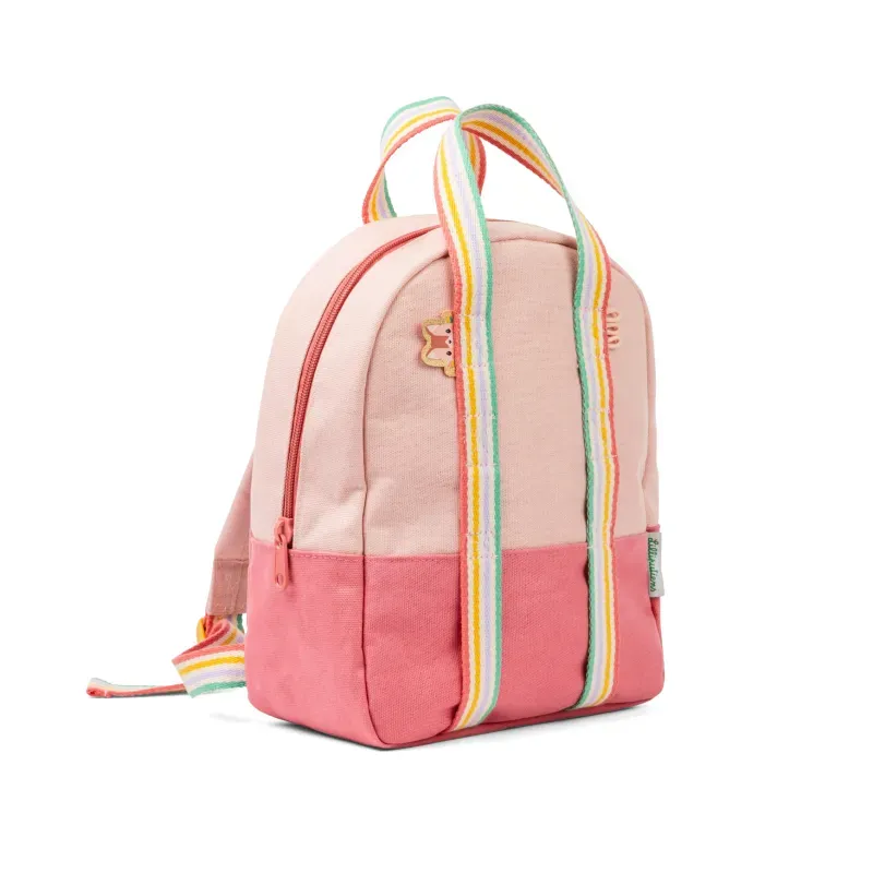 Mochila rosa frambuesa
