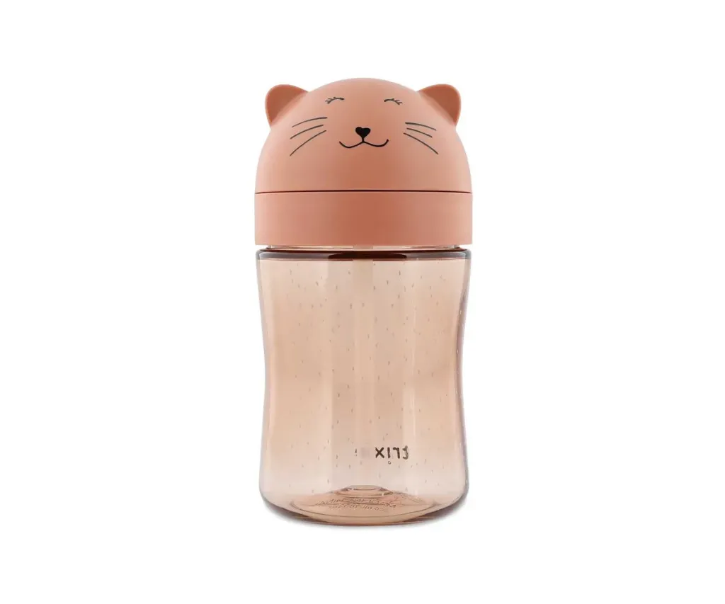 Vaso con pajita Mrs. Cat