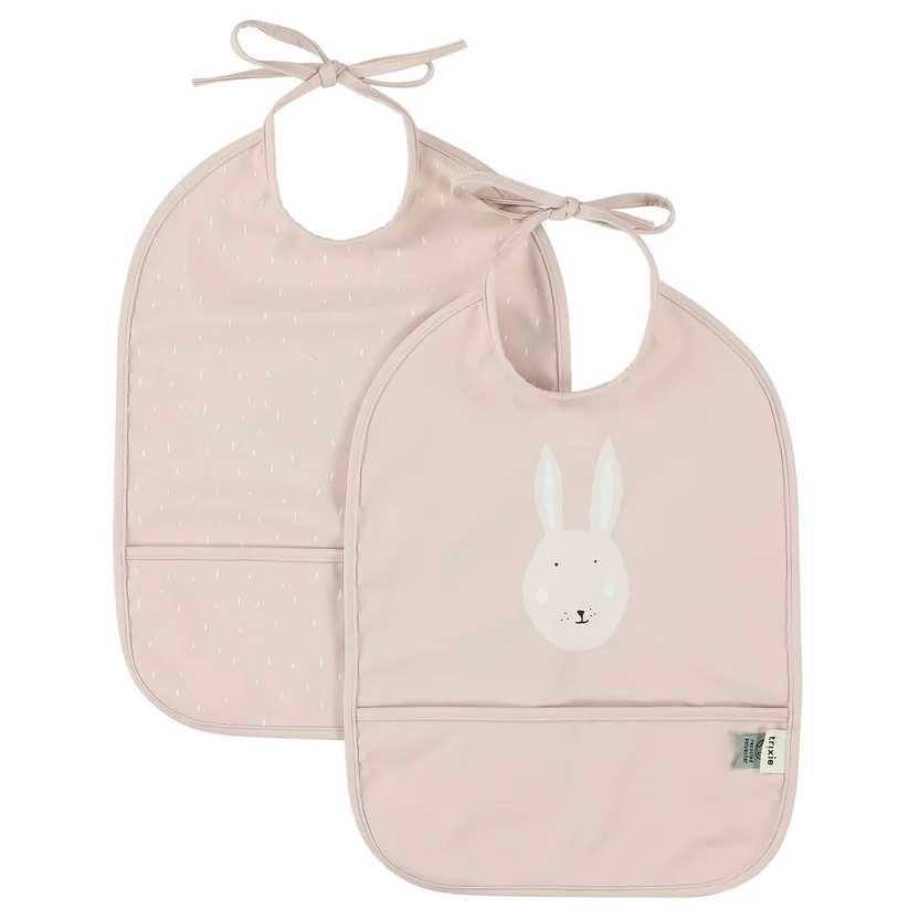 Babero impermeable 2-pack - Mrs. Rabbit