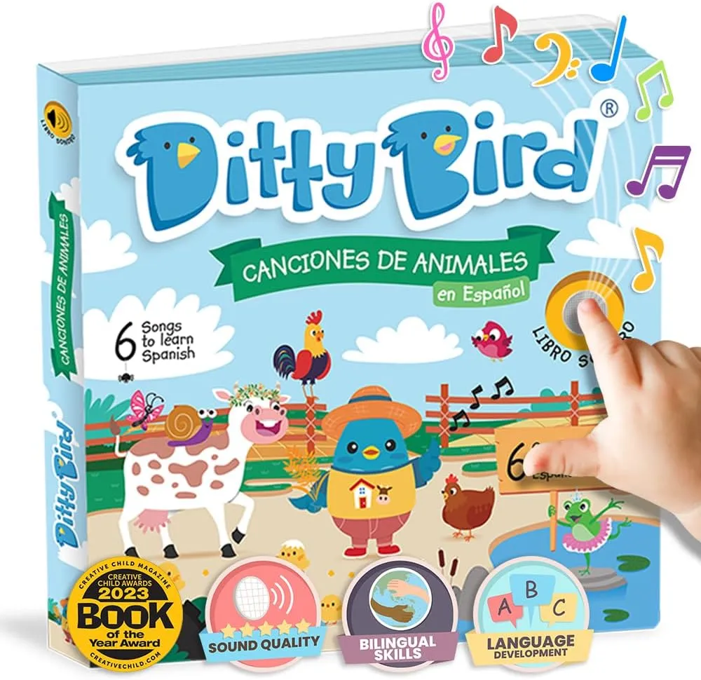 Ditty Bird - Canciones De Animales (Spanish Animal Songs) | USB-C Rechargeable