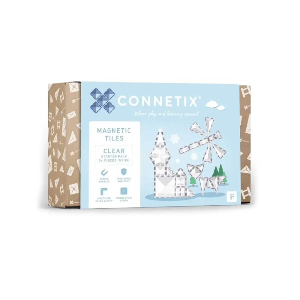 Connetix Clear Starter Pack 34 pc
