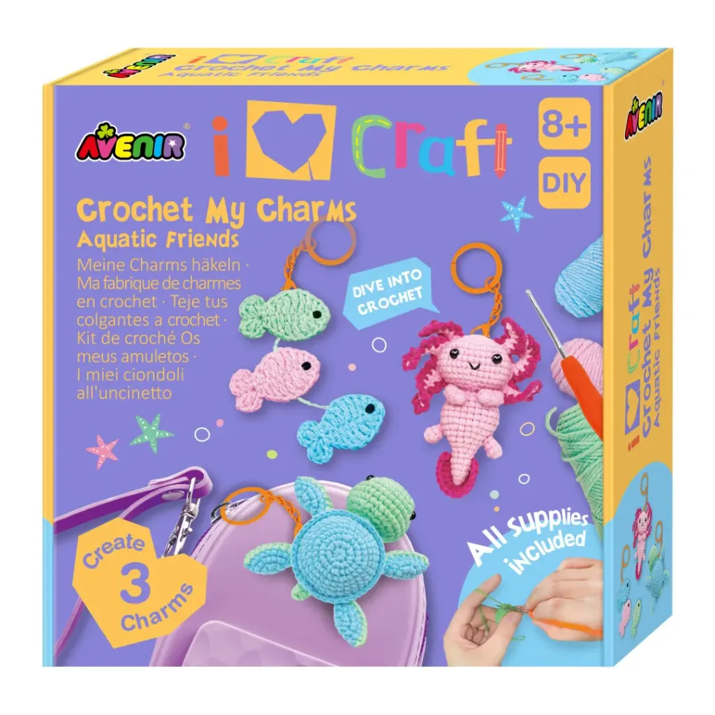 Crea tus Amuletos de Ganchillo Amigos Acuáticos