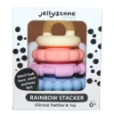 Jellystone Designs Baby Rainbow Stacker & Teether Toy Pastel