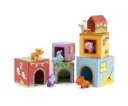 Djeco Topani Farm Blocks Kids/Children Interactive Play Stacking Toy Set 18m+
