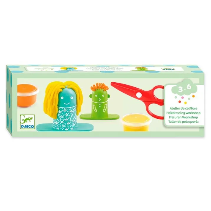 Djeco Hairdressing Modelling Dough Kids/Childrens Craft Fun Play Toy 3y+