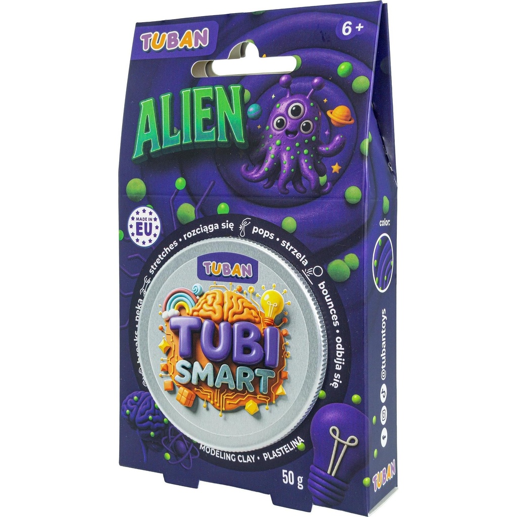 Tubi Smart, Plastelina - Alien, 50g