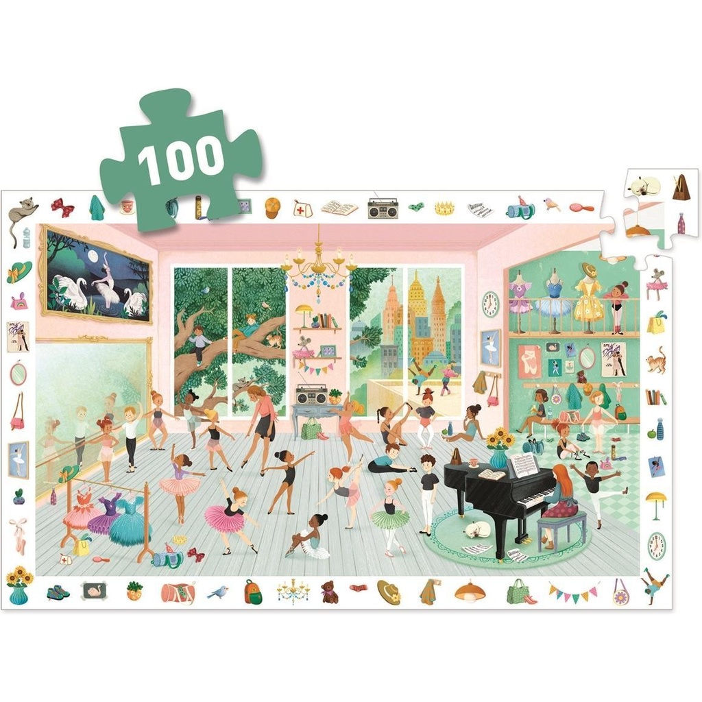 Djeco - the Dance School Observation Puzzle 100pc