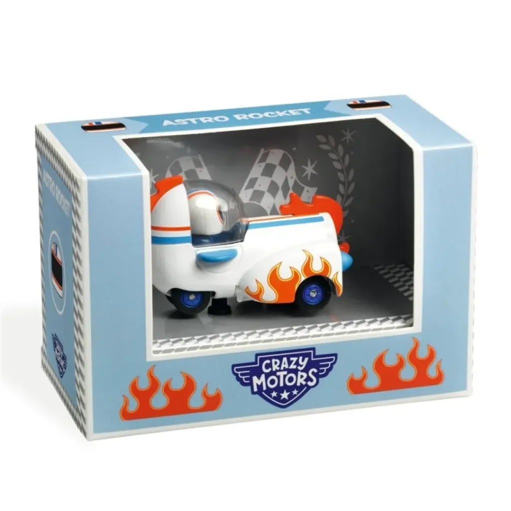 Djeco Astro Rocket Crazy Motors 4x7cm Kids/Children Racing Car Play Toy 3y+