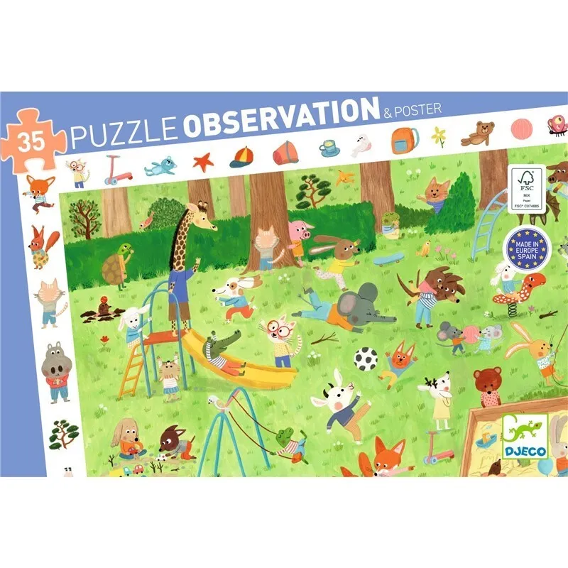 Puzzle 35 piezas El jardín