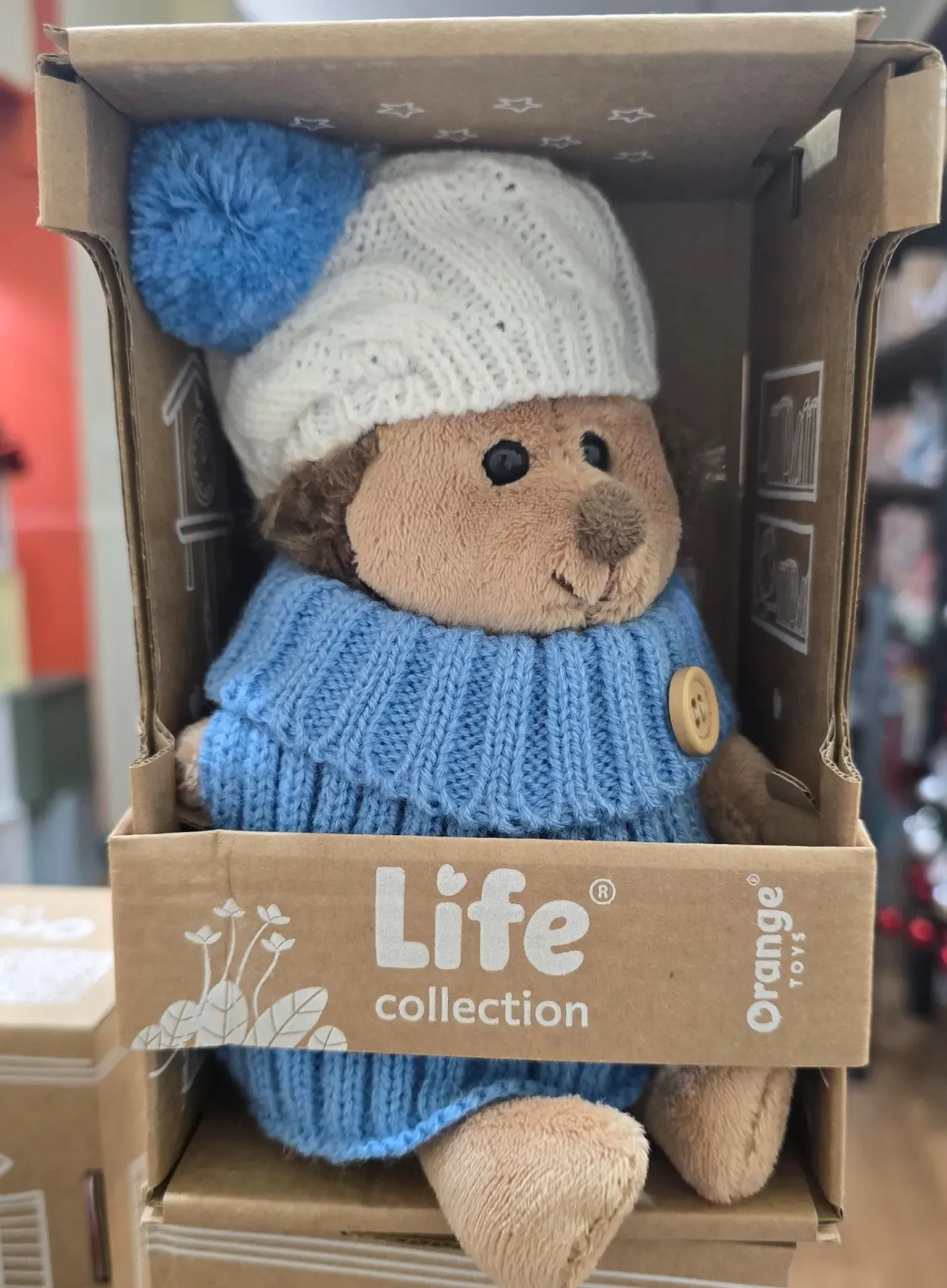 Peluche Erizo 15 cm celeste