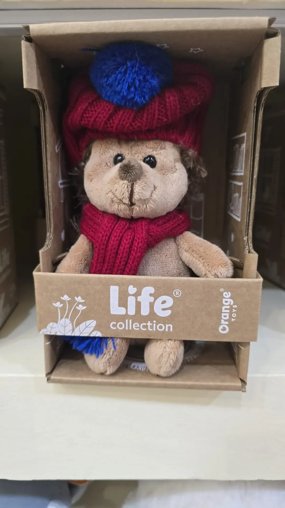 Peluche Erizo Rojo 15 cm