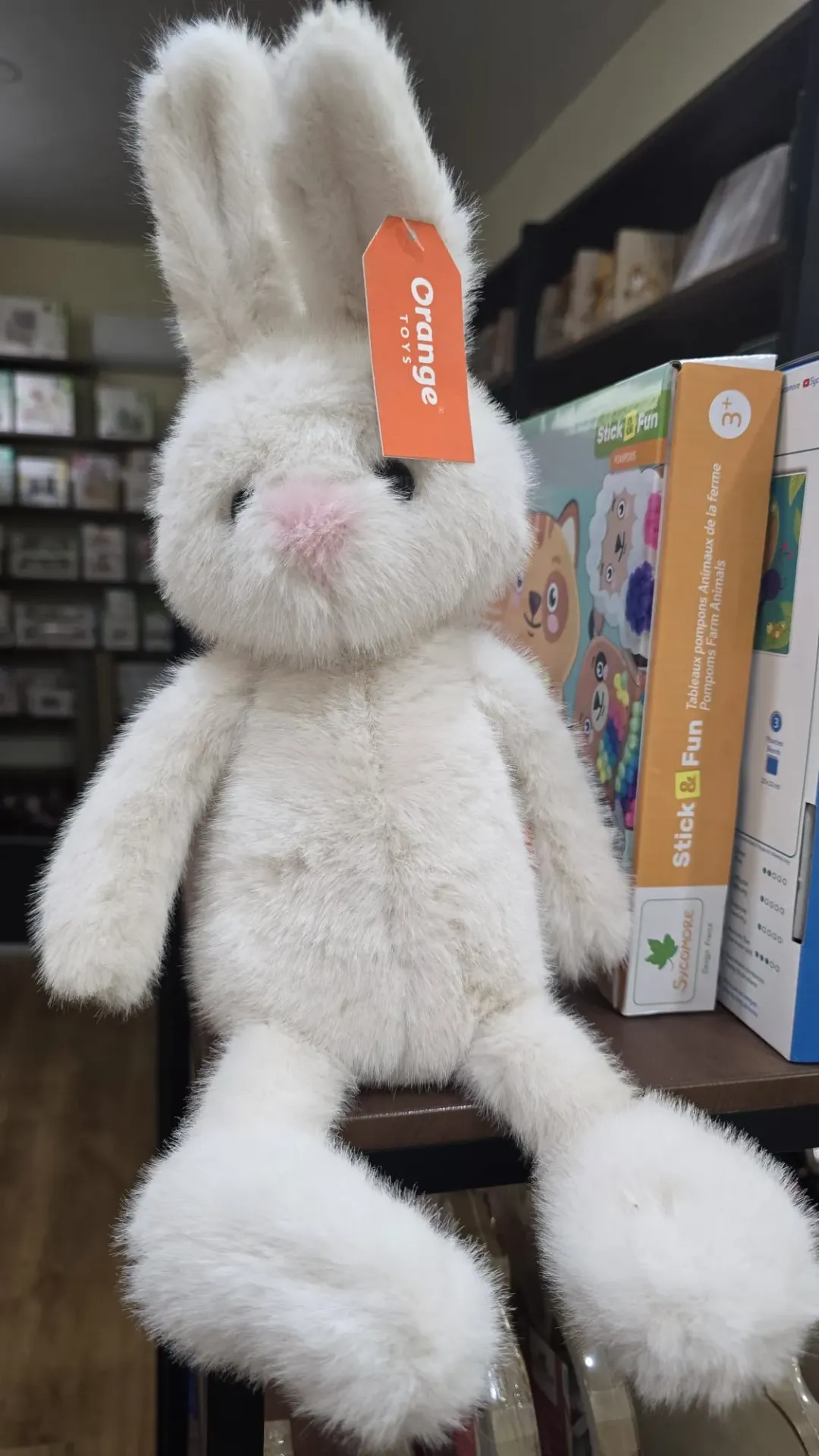 Peluche Conejo Blanco Chico