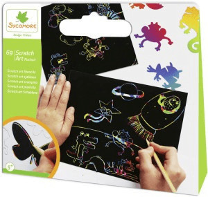 Scratch Art Dinos