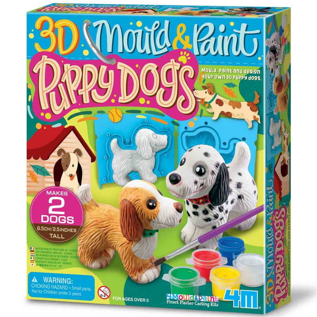 4M - 3D Mould & Paint Puppies