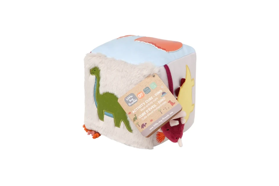 Soft Activity Cube, Dino Friends by Little Big Friends