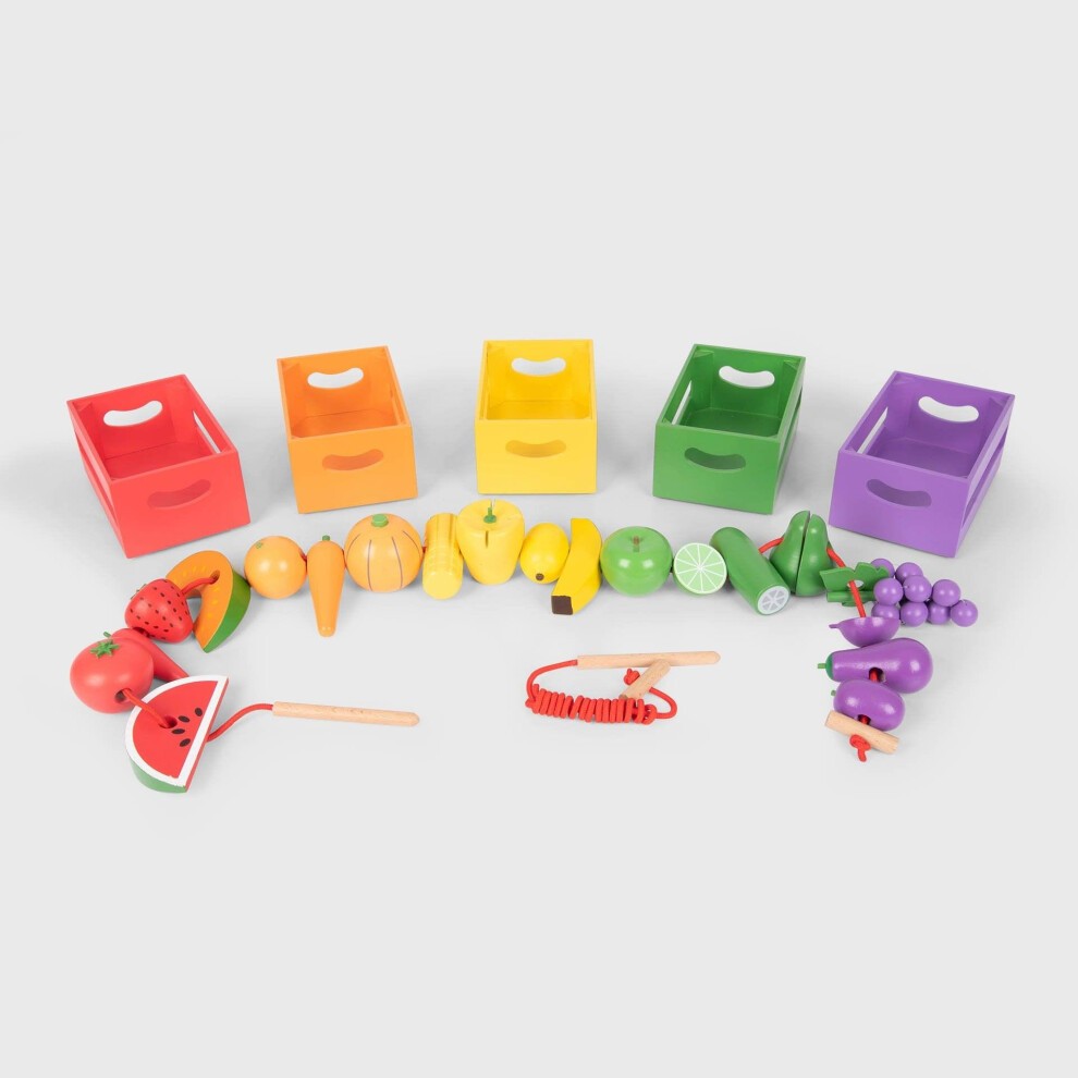 Enlazar frutas y verduras
